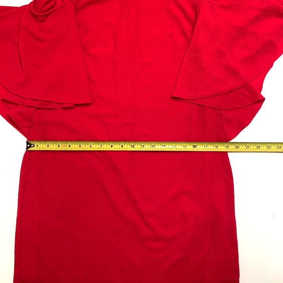 Red Dress w/ Cold Shoulders - Picture 6 of 6